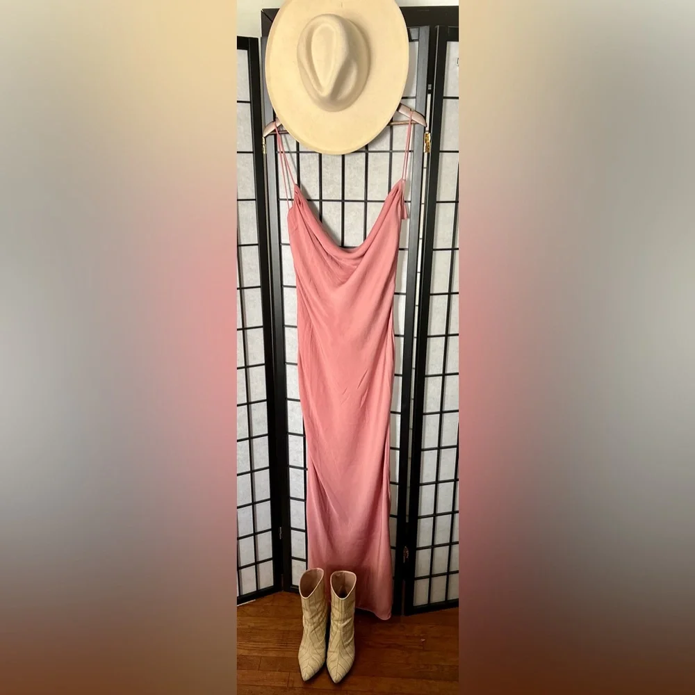 Michael Costello X REVOLVE | Braxton Dress in Rose - Picture 3 of 5